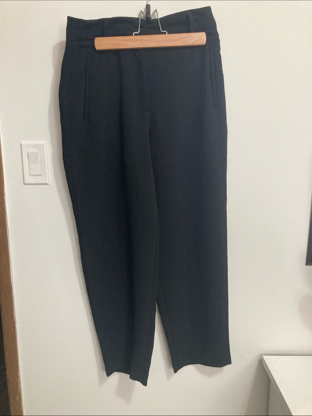Wilfred Aritzia Tie Front Black Dress Pants (tie missing)